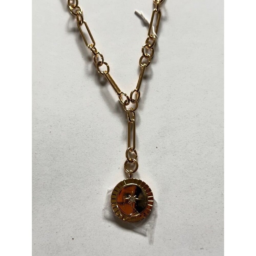 Women's Unbranded Gold Tone Chain Necklace with Star Pendant, One Size